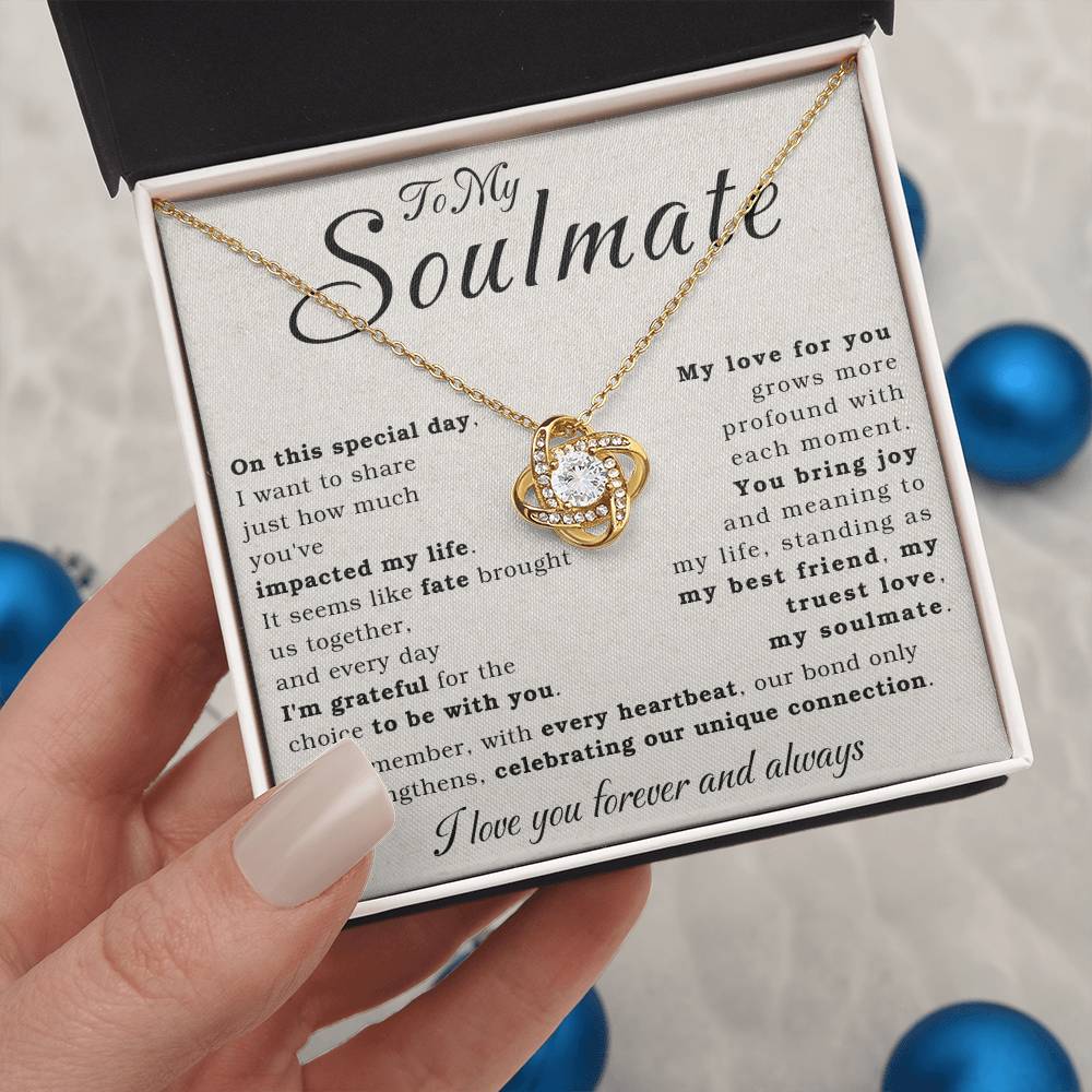 [VALENTINES DAY SPECIAL] To My Soulmate - Special Day - Love Knot Necklace