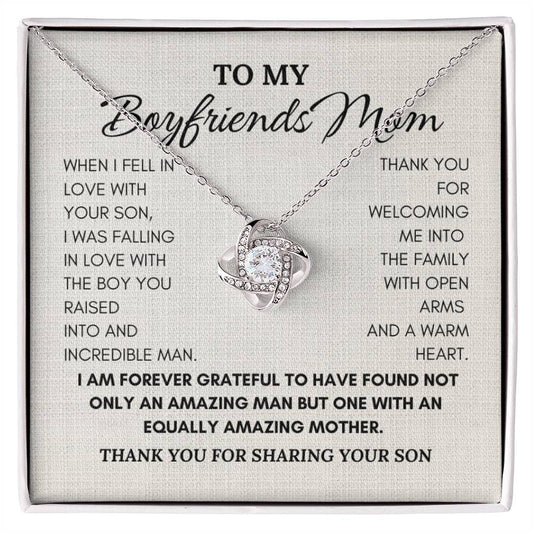 [ALMOST SOLD OUT] To My Boyfriend's Mom - Your Son - Love Knot Necklace