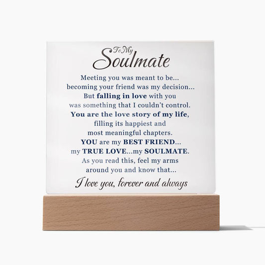 [ALMOST SOLD OUT] To My Soulmate - Meeting You - Acrylic Plaque