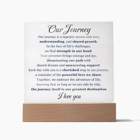 [ALMOST SOLD OUT] Our Journey - Acrylic Plaque