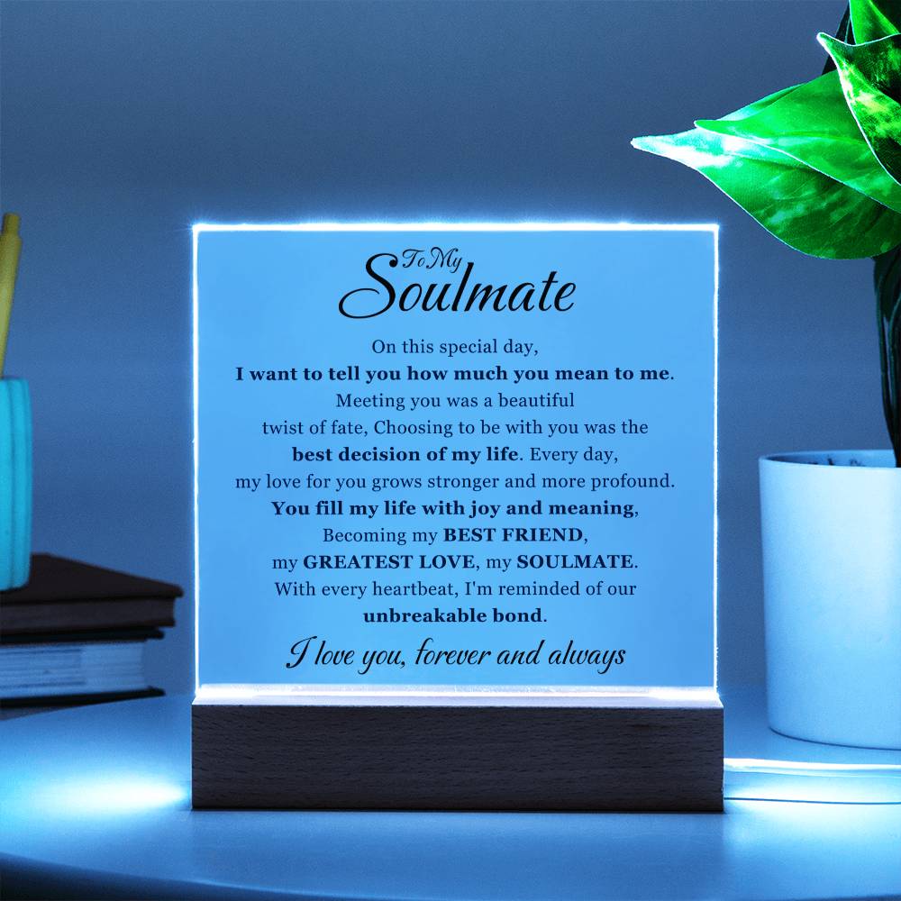 [VALENTINES DAY EXCLUSIVE] To My Soulmate - Special Day - Acrylic Square