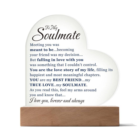 [ALMOST SOLD OUT] To My Soulmate - Meeting You - Acrylic Heart