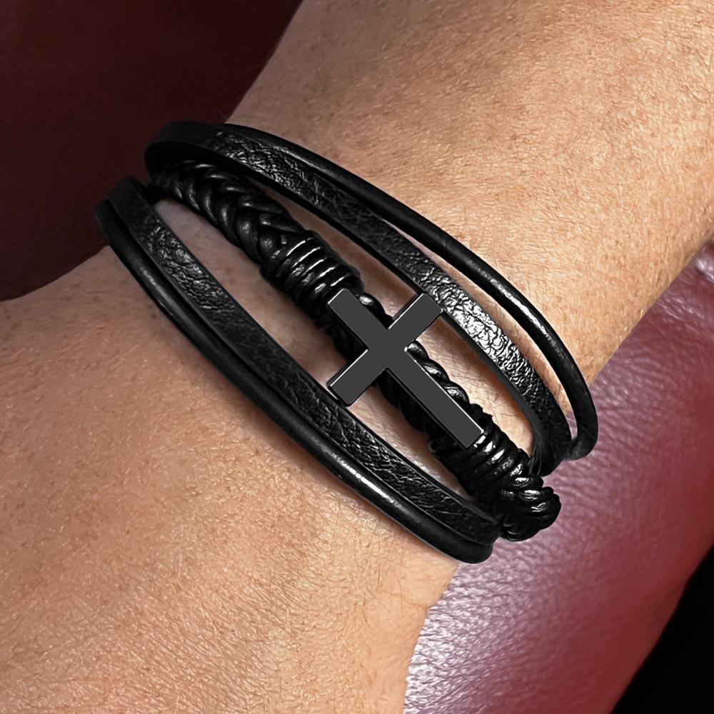 [VALENTINES DAY SPECIAL] To My Man -Every Moment - Cross Bracelet