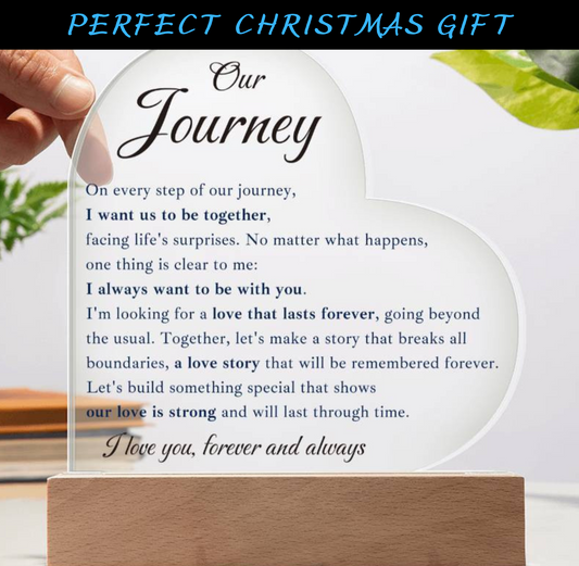 [ALMOST SOLD OUT] Our Journey - Acrylic Plaque (Heart)
