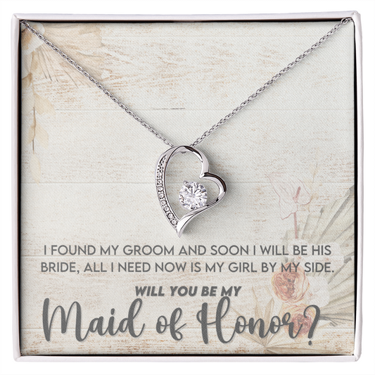 Will you be my Maid of Honor, Heart, Wedding GivingMemories